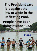 If you've ever walked the National Mall on a hot summer day, the long stretch of water in front of the Lincoln Memorial can look inviting. With the Washington Monument perfectly mirrored on its surface, it almost seems like the ideal place to cool off.  So can you swim in the Lincoln Memorial Reflecting Pool? The short answer is no. Swimming, wading and even dipping your feet are all prohibited. But, a lot of people have done it over the years and never got caught.